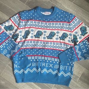 Roody Original Bittrex Ugly Christmas Sweater Size Medium